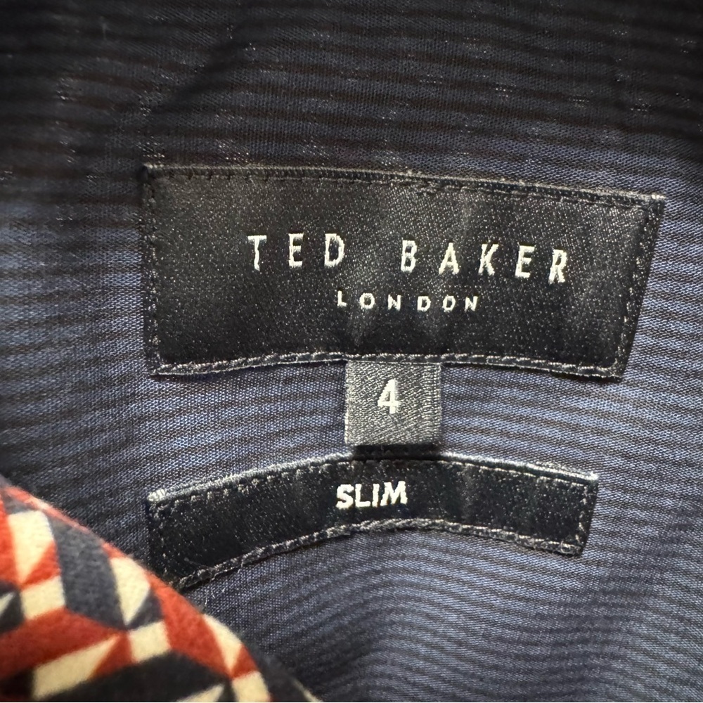 Ted Baker London Slim Fit Geometric Print Shirt (Size 4 / L) - Picture 9 of 13